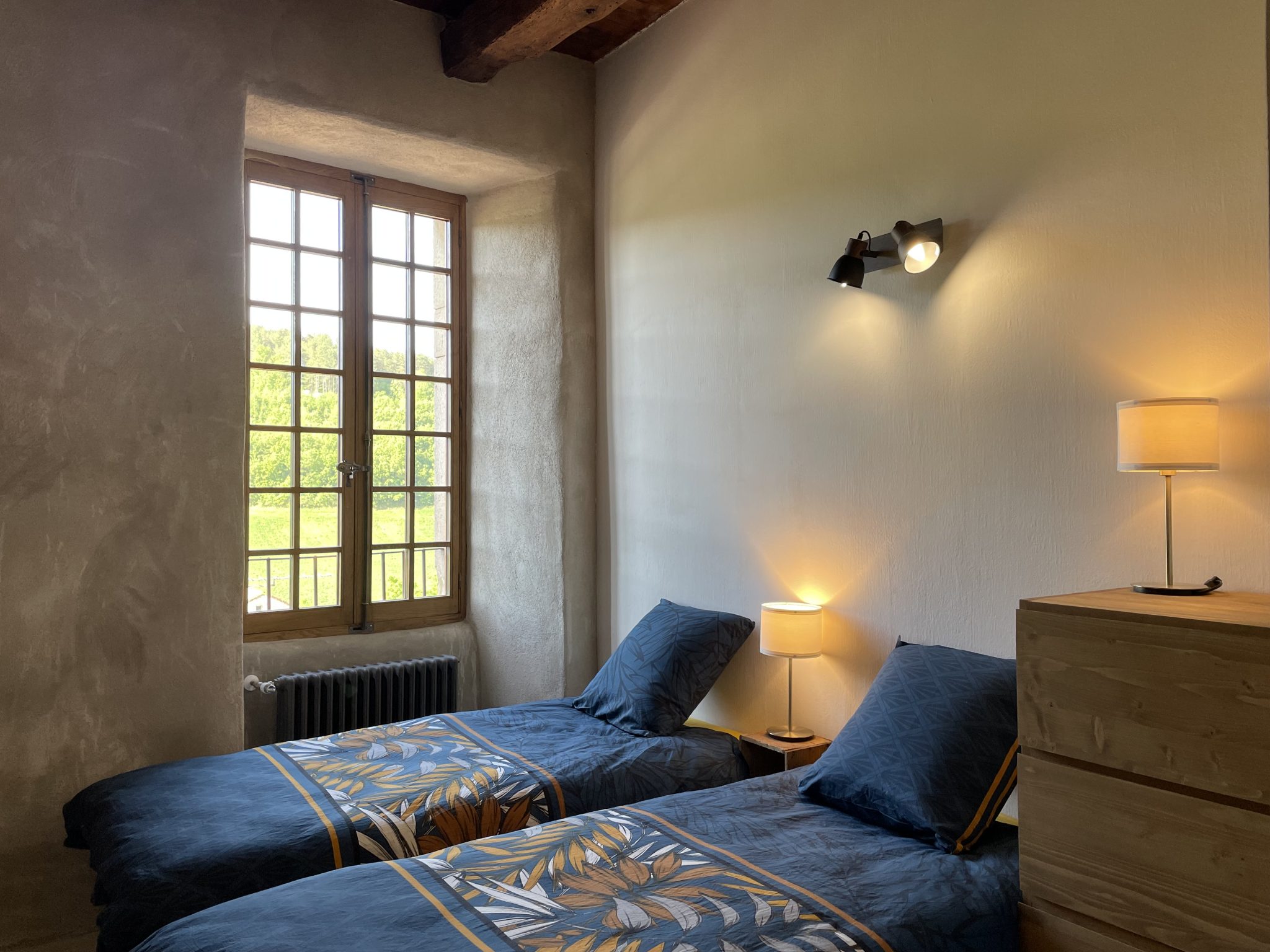 Chambre du gîte rivière - Château de Latour